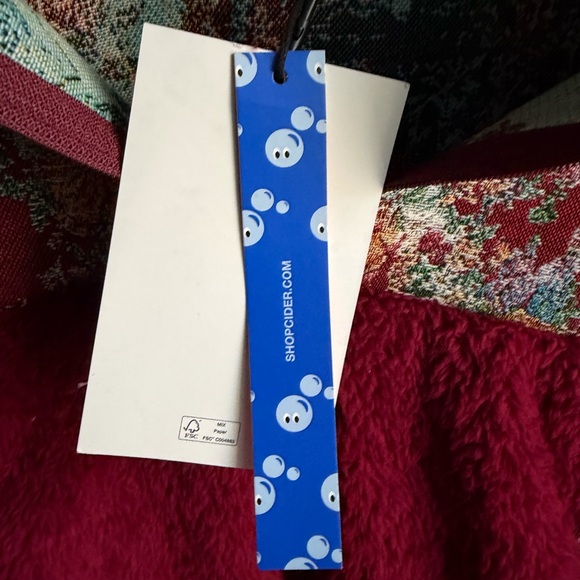 Cider Fleece Collar Floral Cat Knotted Sweatshirt - Picture 6 of 14